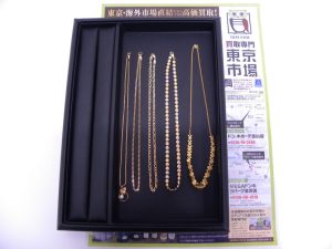 金沢市内 買取専門 東京市場 メガドンキラパーク金沢店 貴金属 金 プラチナ アクセサリー 買取しました。