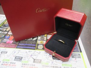 霧島市 買取専門 東京市場 ドン・キホーテ霧島隼人店 ブランド カルティエ リング 買取しました。