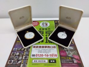 春日部市内！ 買取専門 東京市場 東武豊春駅西口店 金 ハワード プラチナ ユリス・ナルダン 懐中時計 買取しました。