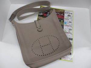 いづろ 中町 金生町 照国通り 東京市場 天文館 御着屋交番前店 ブランド エルメス ショルダー バッグ 買取しました。