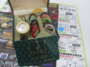鹿児島市 東京市場 天文館 地蔵角交番前店 ブランド グッチ 時計 買取しました。