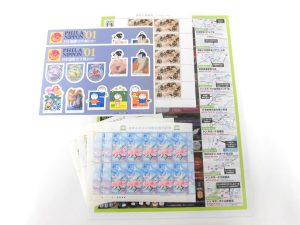 前橋市内 買取専門 東京市場 17号前橋元総社南小前店 記念切手 シート 買取しました。