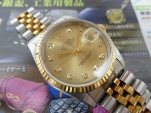 大田原市内！買取専門 東京市場 ドンキホーテ大田原店 ブランド ロレックス デイトジャスト 腕時計 買取しました。