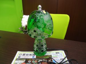 鹿児島市 買取専門 東京市場 国道225号宇宿店 アンティーク マイセンクリスタル ランプ 買取しました。