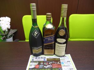 買取専門 東京市場 国道225号宇宿店 洋酒 ウイスキー ブランデー 買取しました。