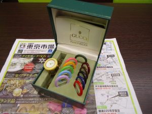 鹿児島市 買取専門 東京市場 国道225号宇宿店 ブランド グッチ 腕時計 買取しました。