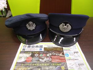 鹿児島市 買取専門 東京市場 国道225号宇宿店 鉄道グッズ 国鉄 制帽 買取しました。