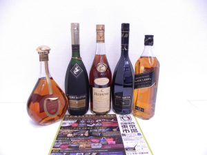 金沢市内 買取専門 東京市場 メガドンキラパーク金沢店 洋酒 ウイスキー ブランデー 買取しました。