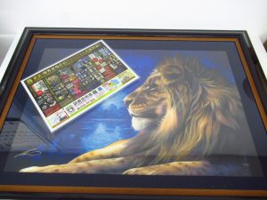 大分市 買取専門 東京市場 Dプラザ大分店 絵画 ラッセン マジェスティⅢ ライオン 買取しました。