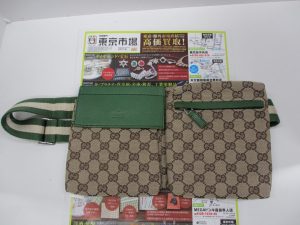 いづろ 中町 金生町 照国通り 東京市場 天文館 御着屋交番前店 ブランド グッチ バッグ 買取しました。