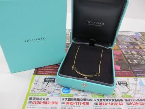 いづろ 中町 金生町 照国通り 東京市場 天文館 御着屋交番前店 ブランド ティファニー ネックレス 買取しました。