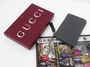 町田市 相模原 出張買取 買取専門 東京市場 町田駅前コビルナ店 ブランド グッチ レザー コインケース 買取しました。