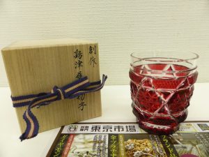 薩摩川内市！ 買取専門 東京市場 タイヨー永利店 工芸品 薩摩切子 タンブラー 買取しました。