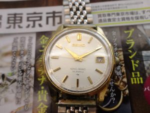 大田原市内！買取専門 東京市場 ドンキホーテ大田原店 ブランド セイコー 手巻き キングセイコー 腕時計 買取しました。