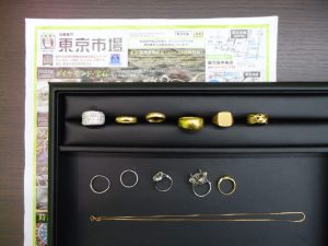 鹿児島市 買取専門 東京市場 国道225号宇宿店 貴金属 金 プラチナ 製品 買取しました。
