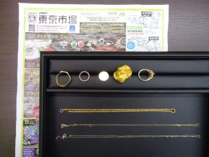 鹿児島市 買取専門 東京市場 国道225号宇宿店 貴金属 金 プラチナ 製品 買取しました。