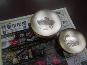 鹿児島市内 買取専門 東京市場 鹿児島中央店 記念品 純銀 銀盃 買取しました。