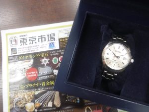 鹿児島市内 買取専門 東京市場 鹿児島中央店 ブランド グランドセイコー 腕時計 買取しました。
