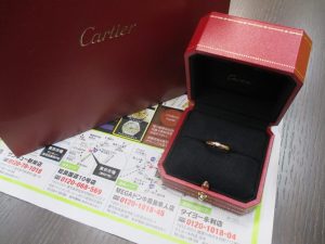霧島市 買取専門 東京市場 ドン・キホーテ霧島隼人店 ブランド カルティエ リング 買取しました。