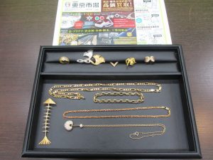 買取専門 東京市場 いづろ 照国通り 天文館 御着屋交番前店 金 プラチナ製品 買取しました。