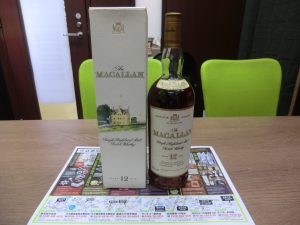 鹿児島市 買取専門 東京市場 サンキュー新栄店 洋酒 ウイスキー マッカラン 12年 買取しました。