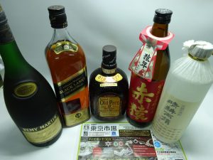 鹿児島市内 買取専門 東京市場 鹿児島中央店 酒 洋酒 焼酎 買取しました。