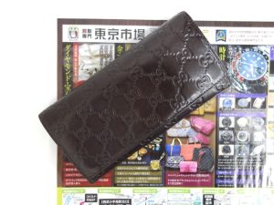 高崎市内 買取専門 東京市場 ドンキホーテ 高崎店 ブランド グッチ 財布 買取しました。