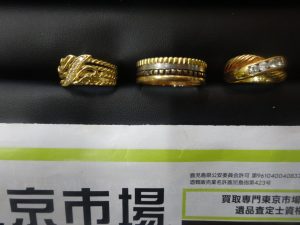 姶良市 買取専門 東京市場 姶良国道10号店 貴金属 金 リング 買取しました
