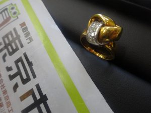 姶良市 買取専門 東京市場 姶良国道10号店 貴金属 金 リング 買取しました。