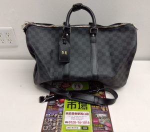 春日部市内！ 買取専門 東京市場 東武豊春駅西口店 ルイヴィトン ダミエ グラフィット キーポル バンドリエール45 ボストンバッグ 買取しました。
