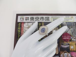 春日部市内！ 高価買取 出張買取 買取専門 東京市場 東武豊春駅西口店 貴金属 プラチナ スターサファイア 宝石 買取しました。