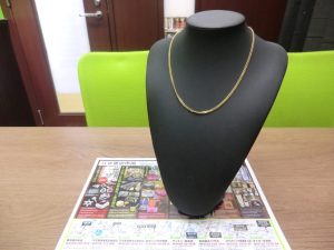鹿児島市 買取専門 東京市場 サンキュー新栄店 貴金属 金 喜平ネックレス 買取しました。
