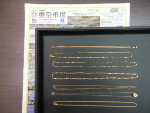 鹿児島市 買取専門 東京市場 国道225号宇宿店 貴金属 金 製品 買取しました。