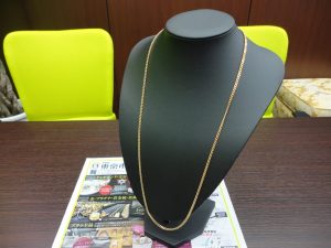 鹿児島市 買取専門 東京市場 国道225号宇宿店 貴金属 金 喜平 ネックレス 買取しました。