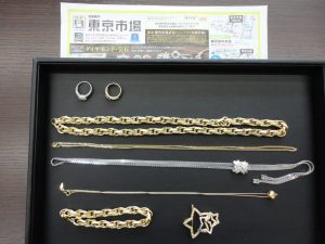 鹿児島市 買取専門 東京市場 国道225号宇宿店 貴金属 金 プラチナ 製品 買取しました。