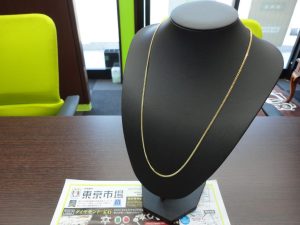 鹿児島市 買取専門 東京市場 国道225号宇宿店 貴金属 金 喜平 ネックレス 買取しました。