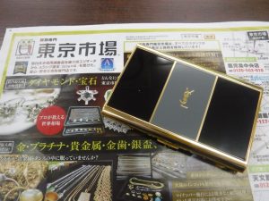 鹿児島市内 買取専門 東京市場 鹿児島中央店 ブランド サンローラン シガレットケース 買取しました。