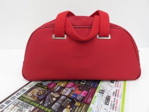 所沢 入間 狭山 日高 秩父 東村山 買取専門 東京市場 西武小手指駅北口タワーズ店 ブランド ラコステ バッグ 買取しました。