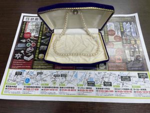 鹿児島市 買取専門 東京市場 天文館 地蔵角交番前店 シルバーアクセサリー パールネックレス 買取しました。