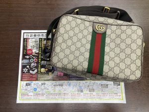 鹿児島市 東京市場 天文館 地蔵角交番前店 ブランド グッチ GUCCI ショルダーバッグ 買取しました。