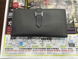 鹿児島市 東京市場 天文館 地蔵角交番前店 ブランド エルメス Hermès 長財布 買取しました。