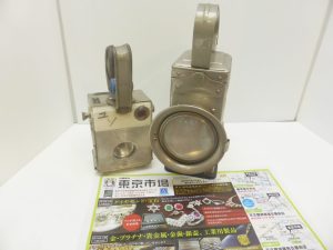 姶良市 買取専門 東京市場 姶良国道10号店 鉄道廃品 合図燈 検車灯 買取しました。