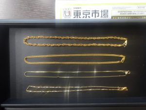 姶良市 買取専門 東京市場 姶良国道10号店 貴金属 金 ネックレス 買取しました。