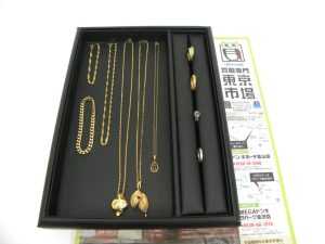 金沢市内 買取専門 東京市場 メガドンキラパーク金沢店 貴金属 金 プラチナ アクセサリー 買取しました。