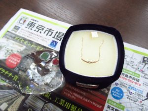 鹿児島市内 買取専門 東京市場 鹿児島中央店 貴金属 K18 ネックレス 買取しました。
