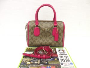 富山 高岡 射水 魚津 砺波 南砺 買取専門 東京市場 ドンキホーテ富山店 ブランド COACH バッグ 買取しました。