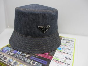 いづろ 中町 金生町 照国通り 東京市場 天文館 御着屋交番前店 ブランド プラダ 帽子 買取しました。