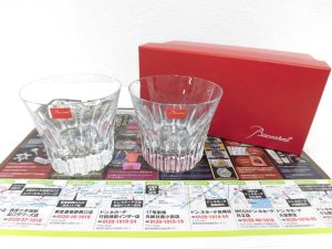 前橋市内 買取専門 東京市場 17号前橋元総社南小前店 ブランド バカラ 食器 ロックグラス 買取しました。
