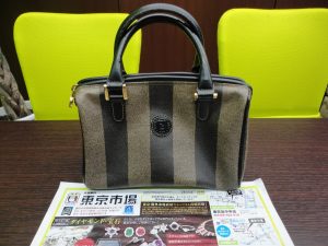 鹿児島市 買取専門 東京市場 国道225号宇宿店 ブランド フェンディ バッグ 買取しました。
