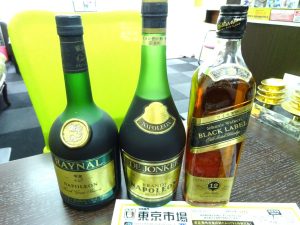 鹿児島市内 買取専門 東京市場 鹿児島中央店 洋酒 ウイスキー ブランデー 買取しました。